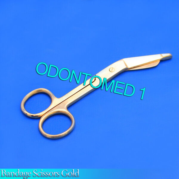 12 Bandage Scissors Nurses 5.5" Surgical Instrument Full Gold