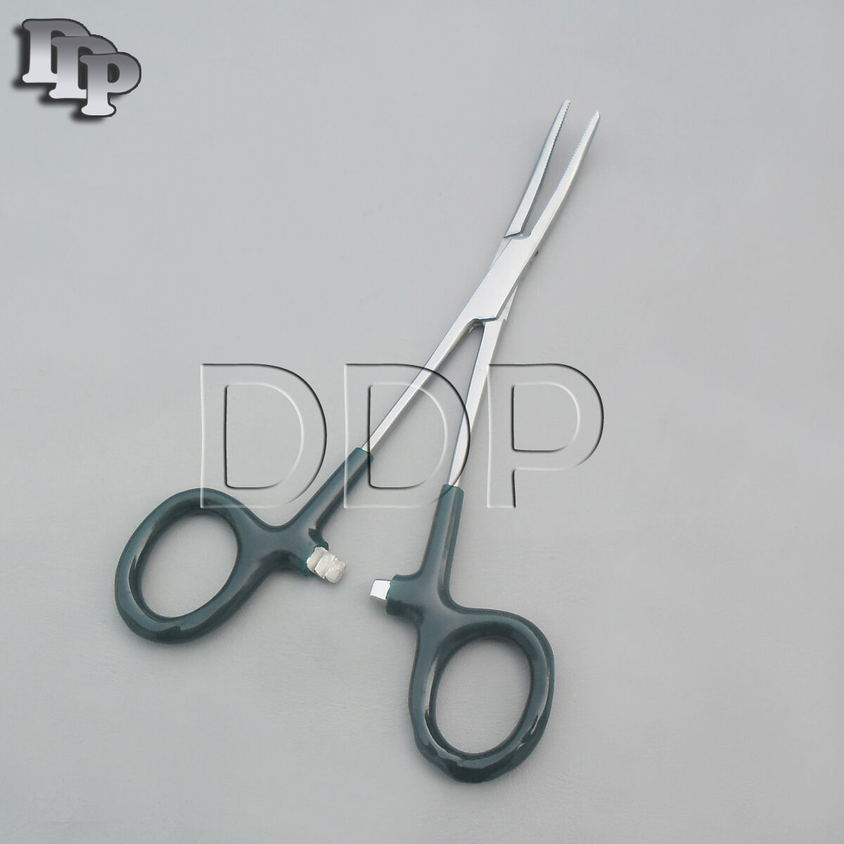 12-Hemostats-Kelly-Forceps-Surgical-Instruments-Green-Dep-Handle-550-Curved-131415902879-2