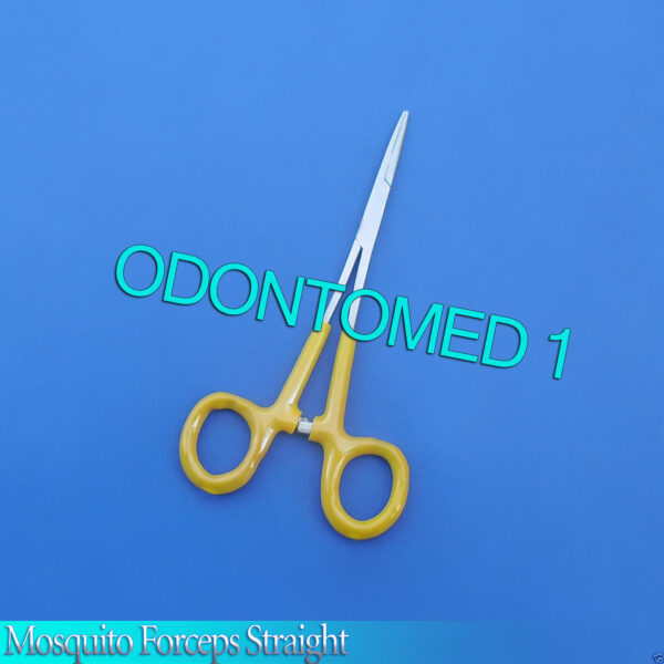 12 Mosquito Forceps Straight 5" Yellow Dep Instruments