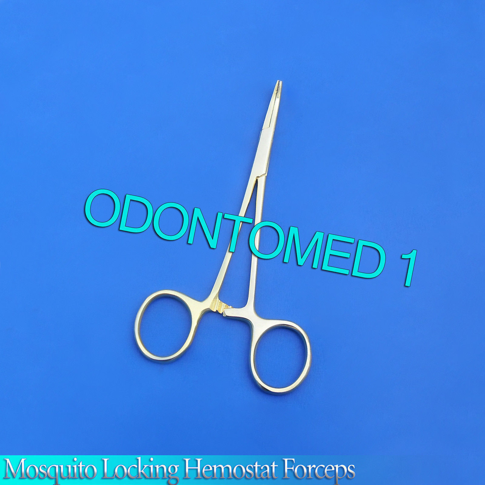 12-Pieces-35-Locking-Hemostat-Gold-Color-Forceps-Curved-Stainless-Steel-115578671199