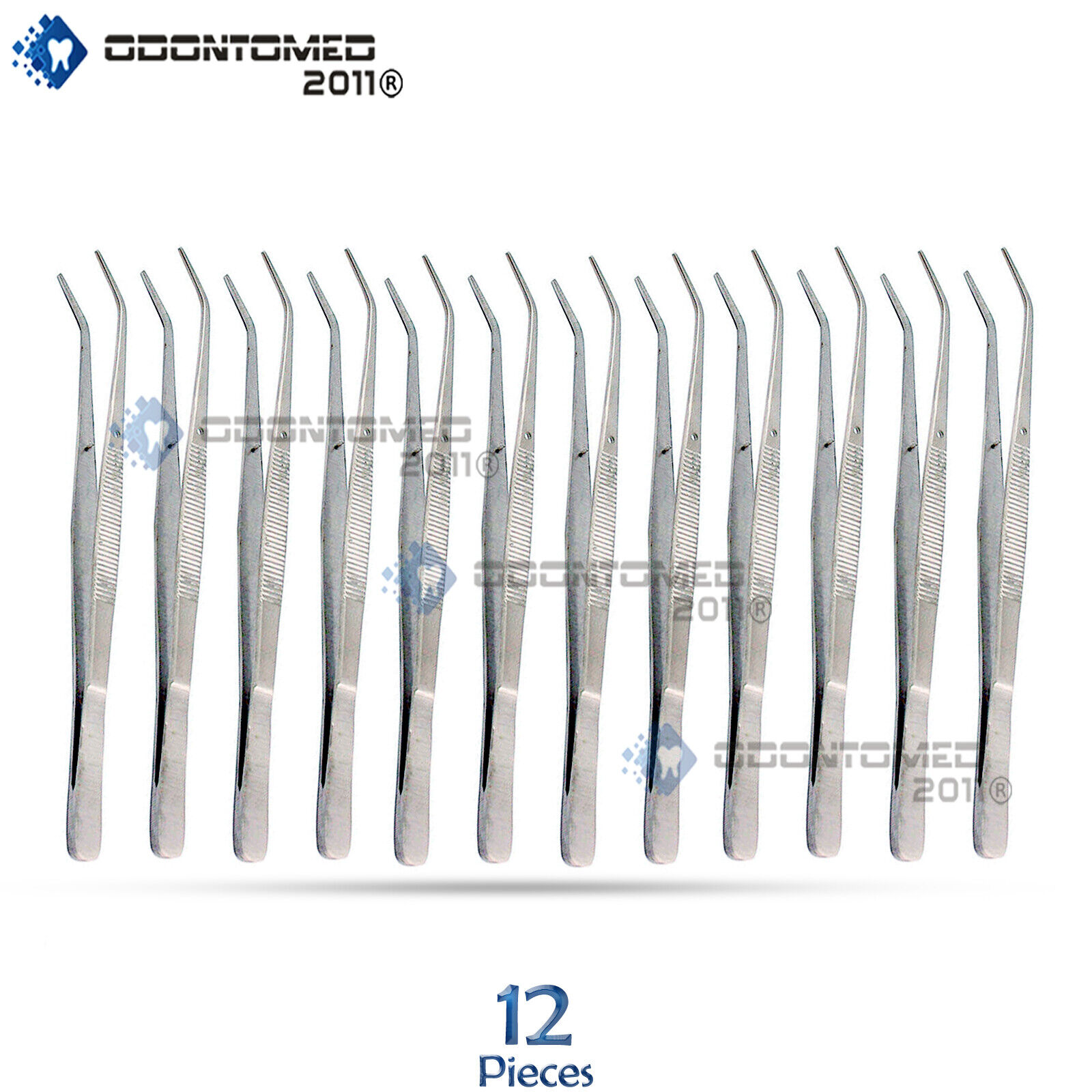 12pcs-College-Tweezers-Cotton-Dressing-Pliers-6-Size-Dental-Surgical-New-Set-112243910819