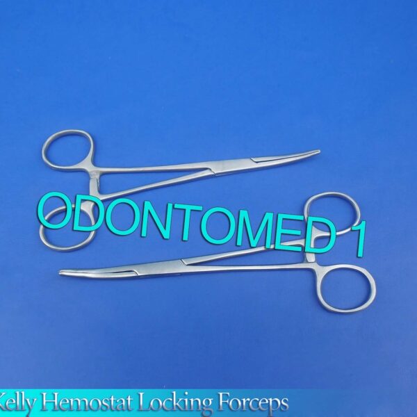 2 Kelly Hemostat Locking Forceps Curved 5.5"+6.5" Surgical Instruments