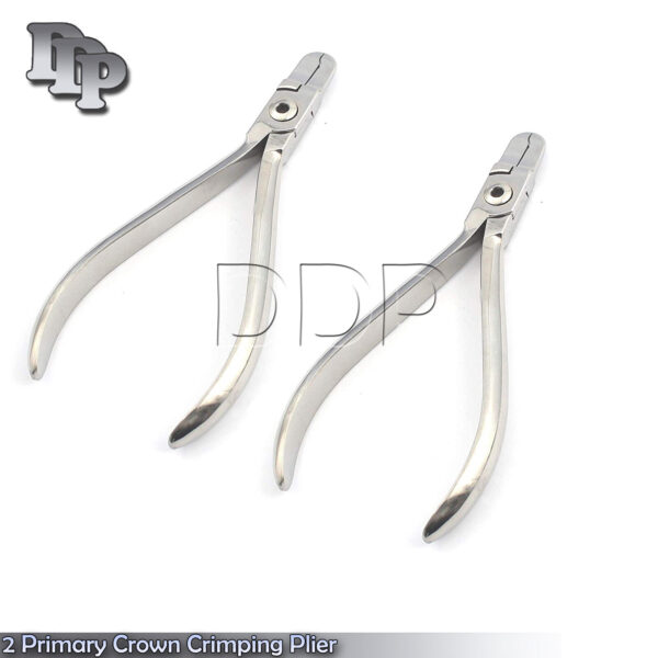 2 Pieces Of Primary Crown Crimping Plier Orthodontic Instruments