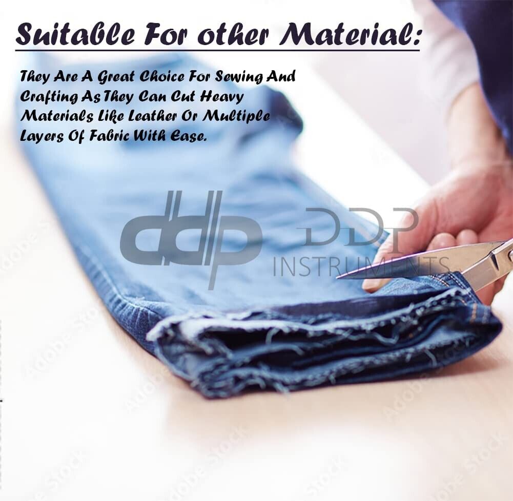 2-Sets-8-14Tailor-Upholstery-Scissors-Black-Shear-HEAVY-DUTY-RAZORS-sharp-374629654699-7