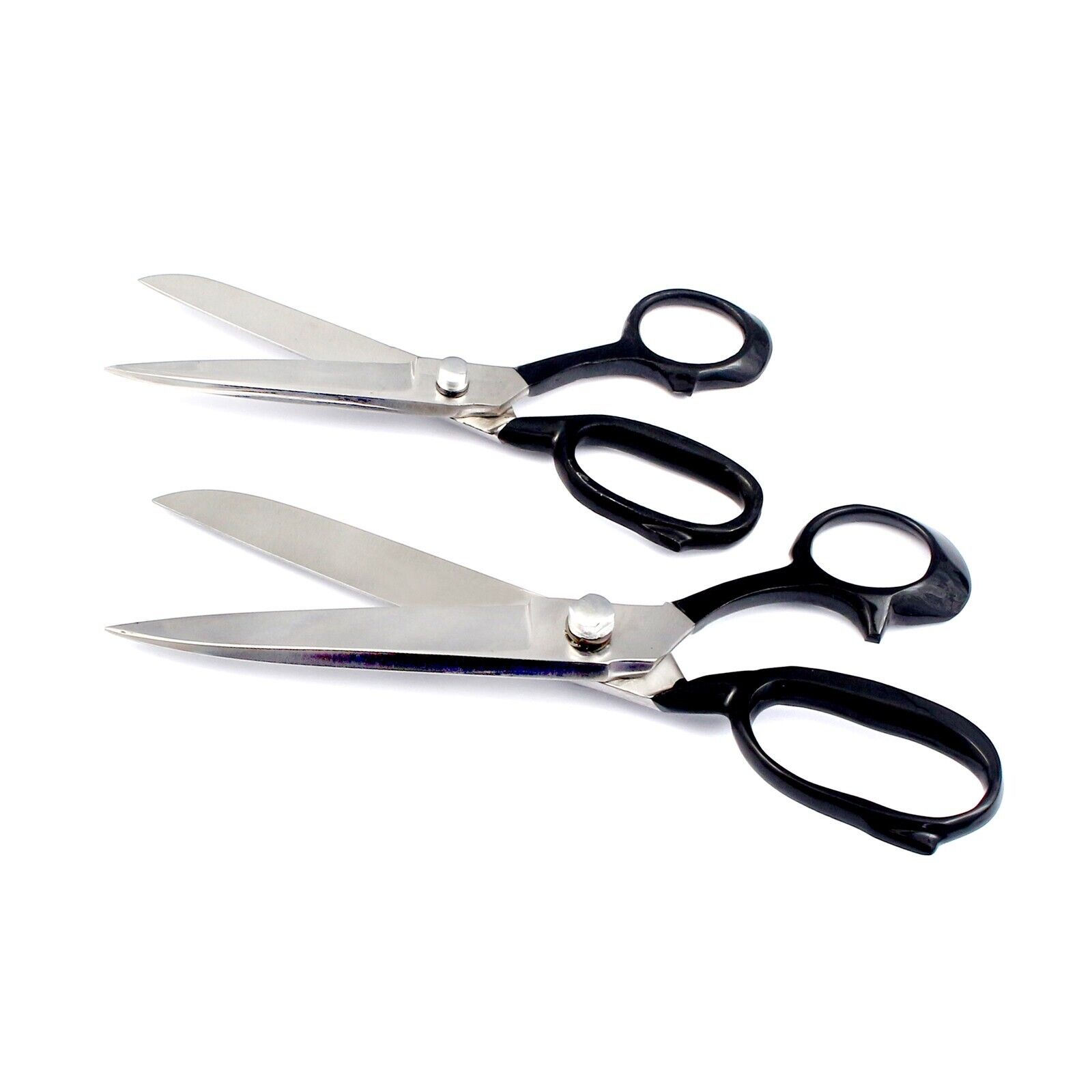 2-Sets-8-14Tailor-Upholstery-Scissors-Black-Shear-HEAVY-DUTY-RAZORS-sharp-374629654699