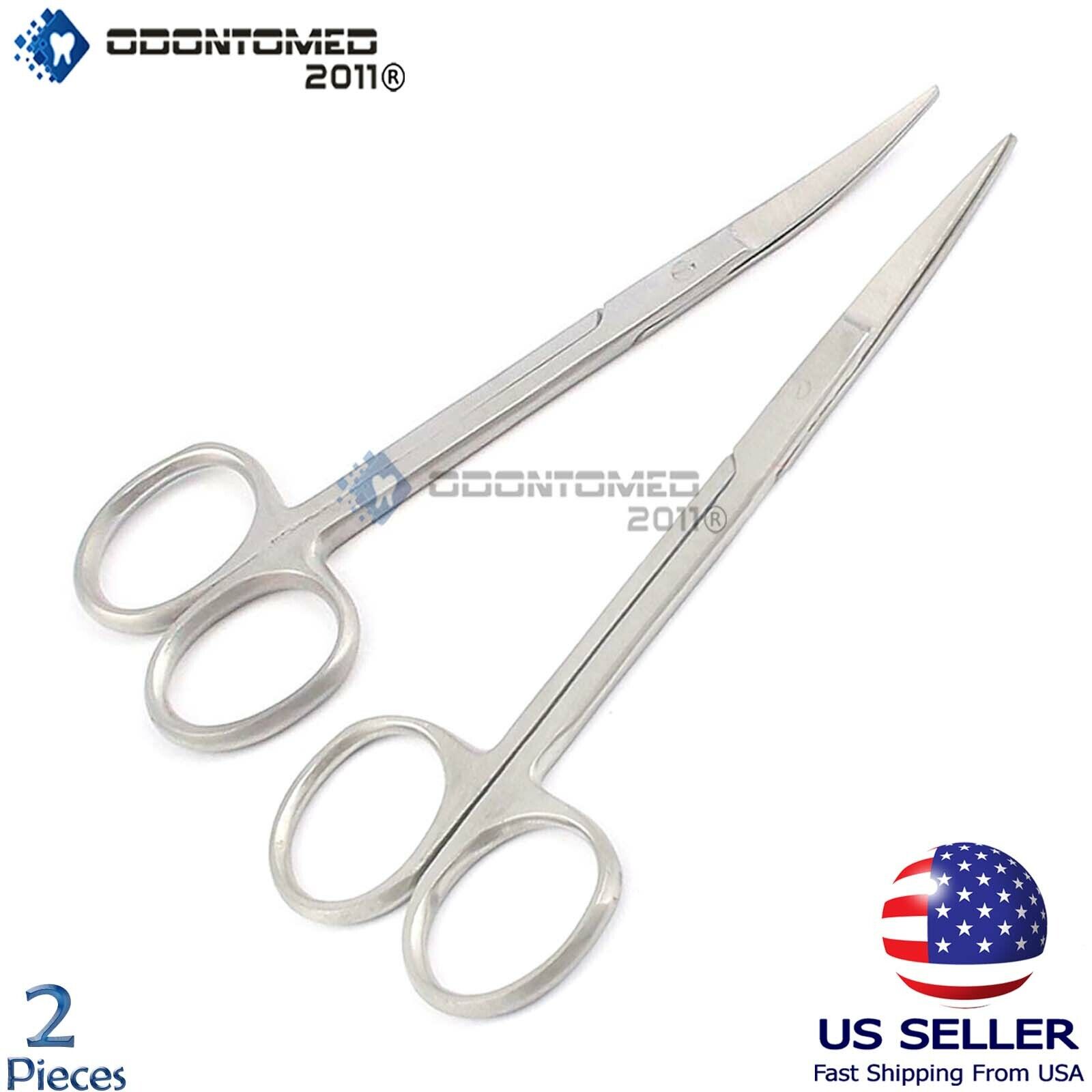 2-pcs-Iris-Scissor-45-Straight-OR-Grade-Dental-Surgical-Instrument-121131460239
