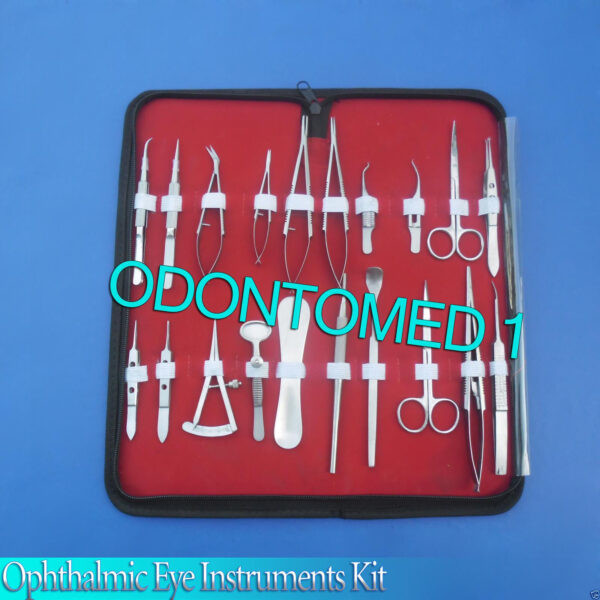 26 PC O.R GRADE BASIC OPHTHALMIC EYE MICRO SURGERY SURGICAL INSTRUMENTS SET KIT