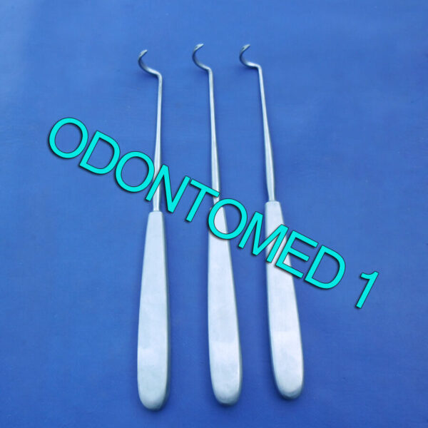 3 Deschamps Ligature Carrier 8" right blunt ORTHOPED INS