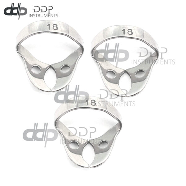 3 Endodontic Rubber Dam Clamp #18 Surgical Dental Instruments
