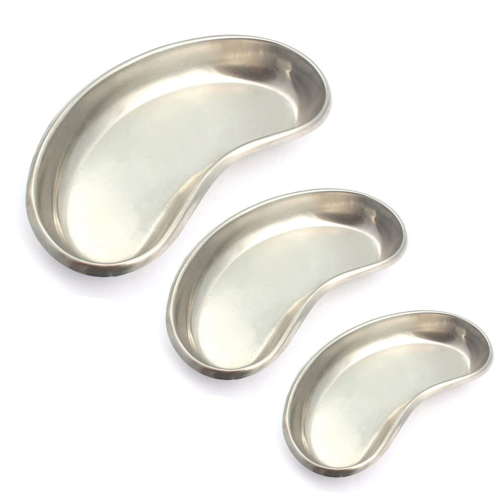 3-PC-Kidney-Bowl-Tray-Set-Medical-Dish-Surgical-Instrument-Stainless-Steel-Tool-274572842479