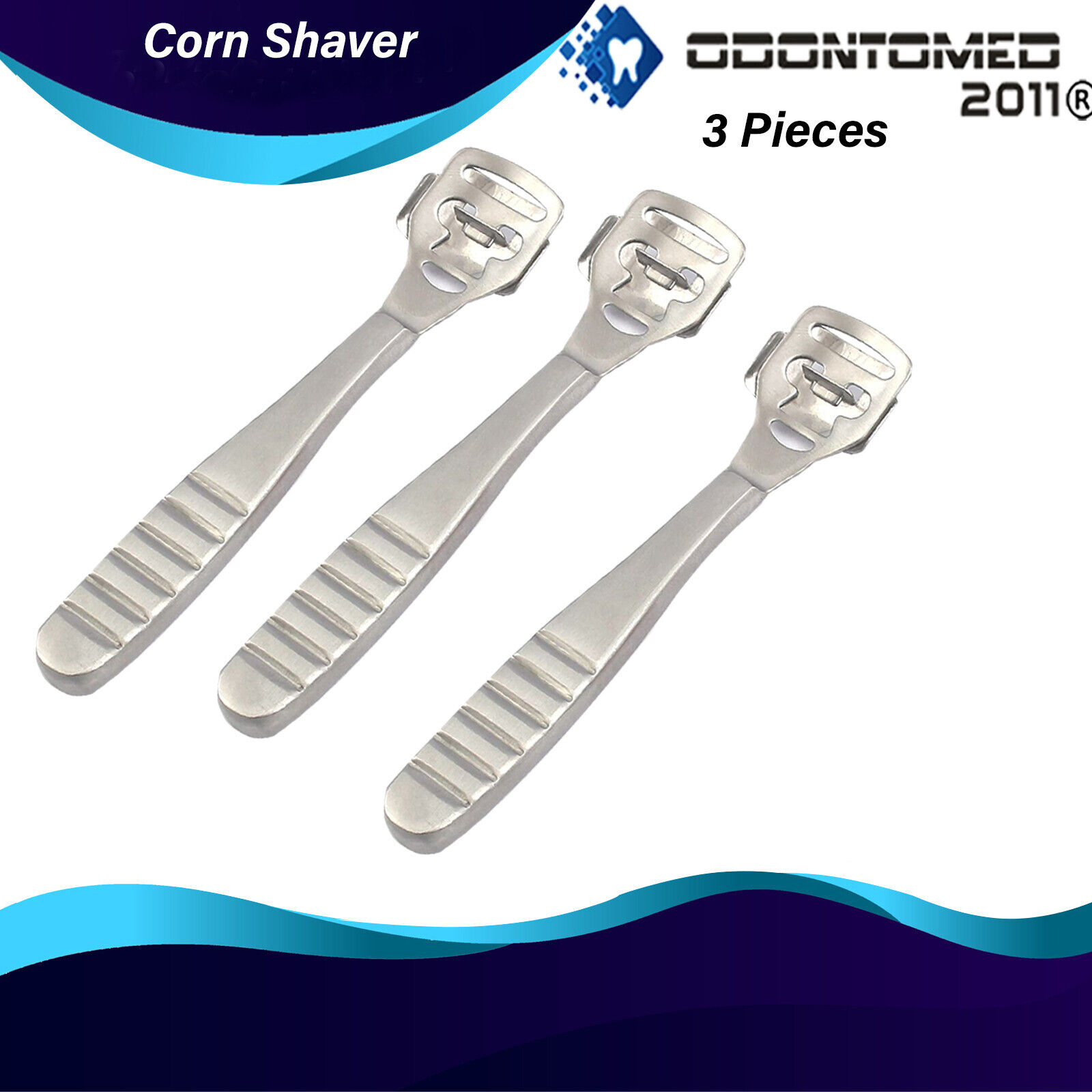 3-Pc-Skin-Shaver-Corn-Cuticle-Cutter-Remover-Rasp-Pedicure-File-Foot-30-Blades-115714221569