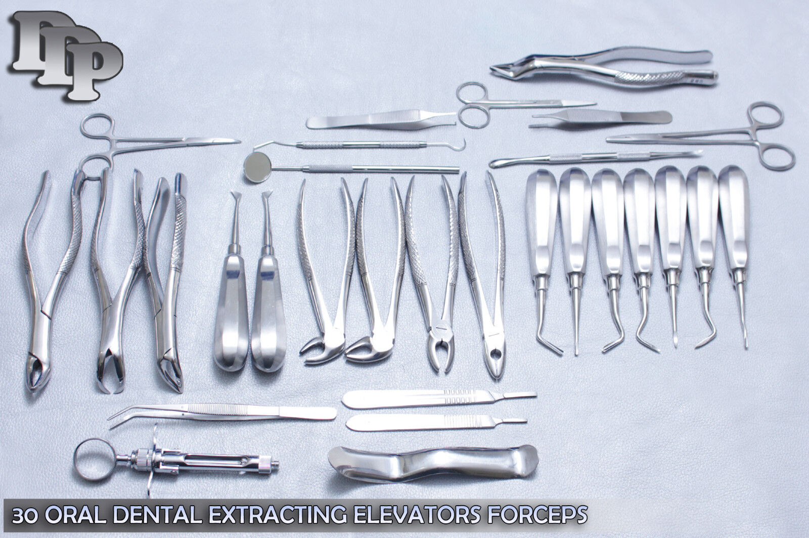 30-Pcs-ORAL-DENTAL-EXTRACTION-SURGERY-EXTRACTING-ELEVATORS-FORCEPS-INSTRUMENTS-111278020349
