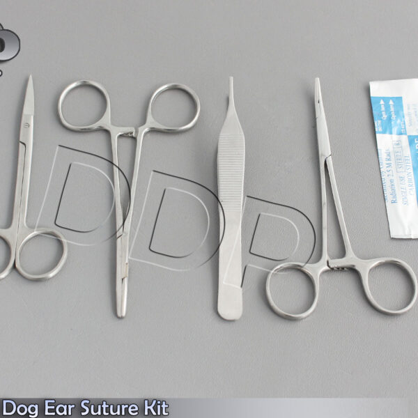5 Piece Dog Ear Suture Kit Surgical Veterinary Instruments