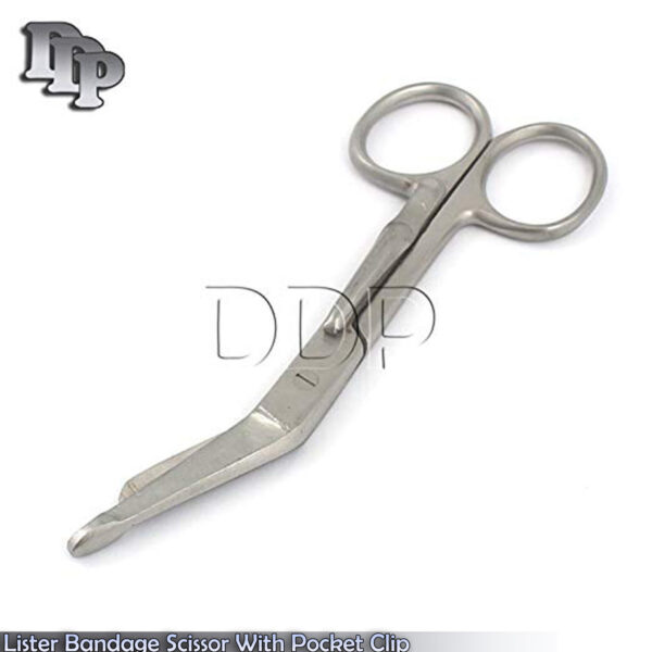 50 Pcs Lister Bandage Scissors 4.5" with Clip