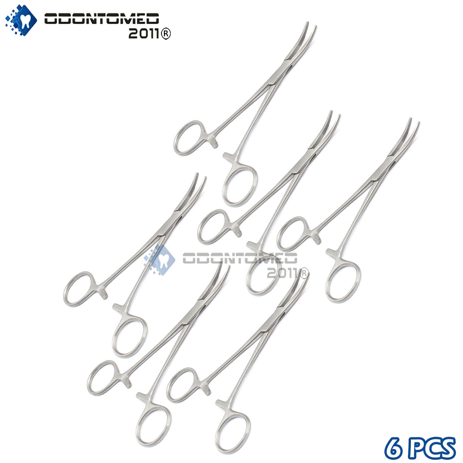 6-Kelly-Hemostat-Forceps-55-Surgical-Dental-Curved-Economy-Grade-111227010769