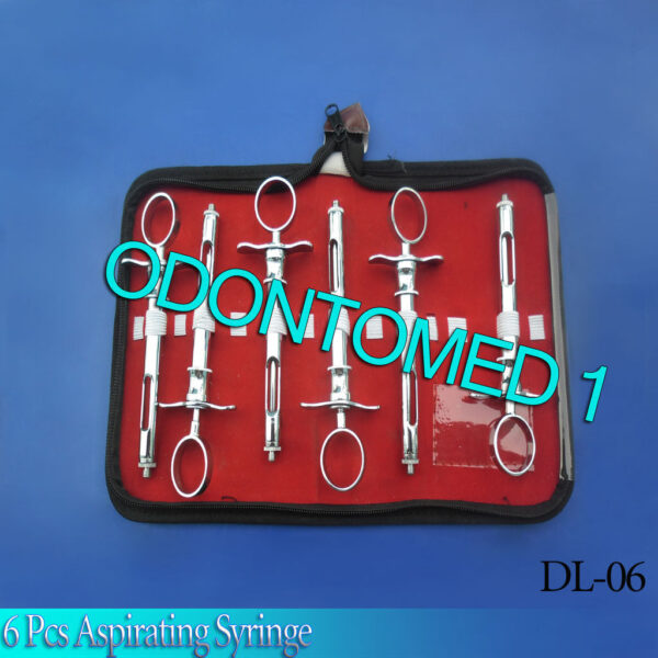 6 Pcs Aspirating Syringe CW Type 1.8mL Kit Dental Insturments,DL-06