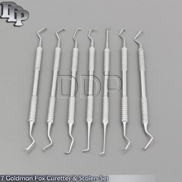 7 Goldman Fox Curettes & Scalers & sealers set dental instruments PR-0087