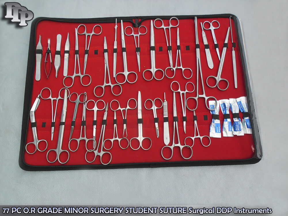 77-PC-OR-GRADE-MINOR-SURGERY-STUDENT-SUTURE-Surgical-Instruments-111269269339