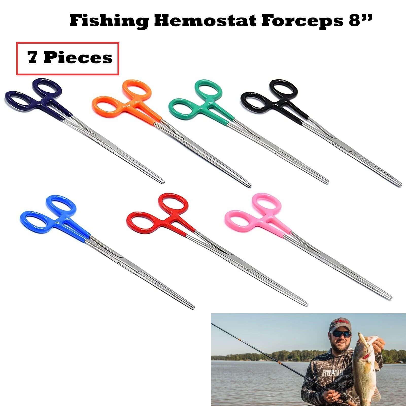 AAPRO-PVC-HANDLE-Fishing-Plier-Forceps-Grasping-Removing-Hooks-From-Fish-Mouth-256062037369