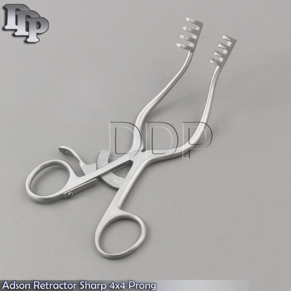 Adson Retractor Sharp Points 4x4 Prong 6" Surgical Instruments