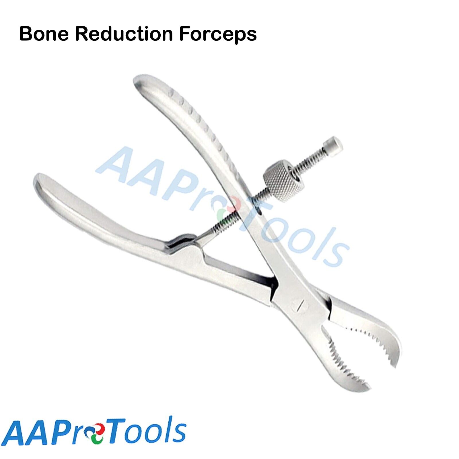 Bone-Holding-Forceps-7-Reduction-Bent-Mouth-Serrated-Jaw-With-Speed-Lock-252408440649-7
