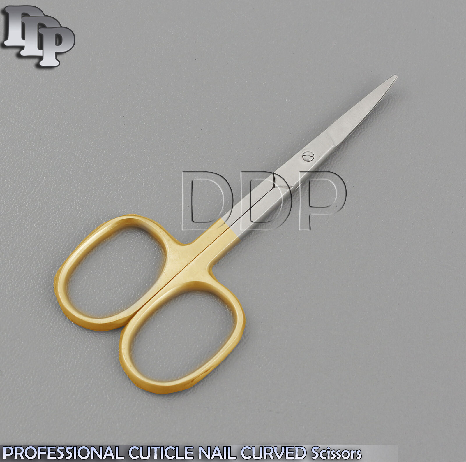 CUTICLE-MANICURE-PEDICURE-NAIL-CURVED-SCISSOR-35-NEW-GOLD-HANDLE-BTS-201-371801231109