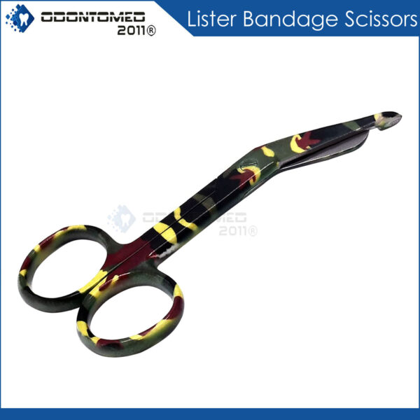 Camouflage Army Marine Pattern Medical Scissors Lister Bandage 3.5'' Nurse Shear