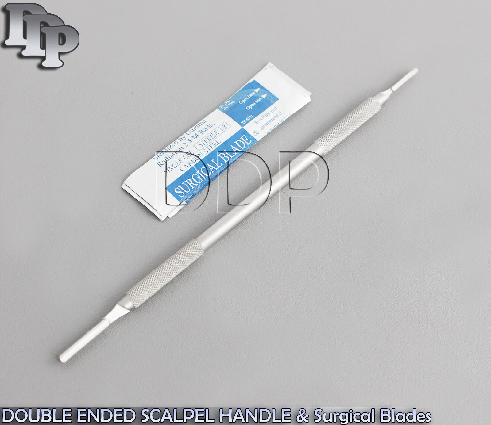 DOUBLE-ENDED-SIEGEL-SCALPEL-HANDLE-3-4-20-STERILE-SURGICAL-BLADES-11-24-371652088739