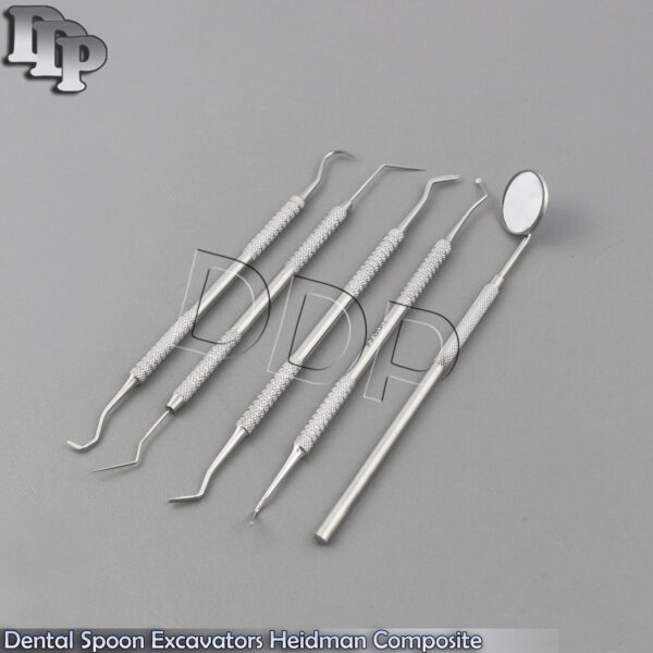 Dental Spoon Excavators Heidman Composite Mixing Spatulas Dentist Plaque Removal