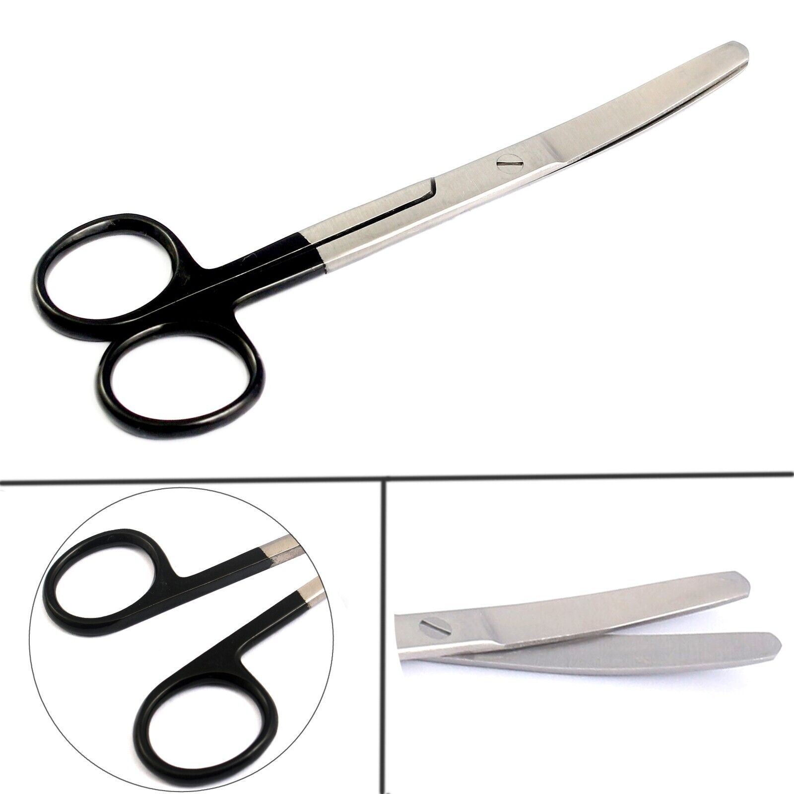 Dissecting-Operating-Scissors-55-BLBL-Curved-Color-Handle-Black-Surgical-374599307929