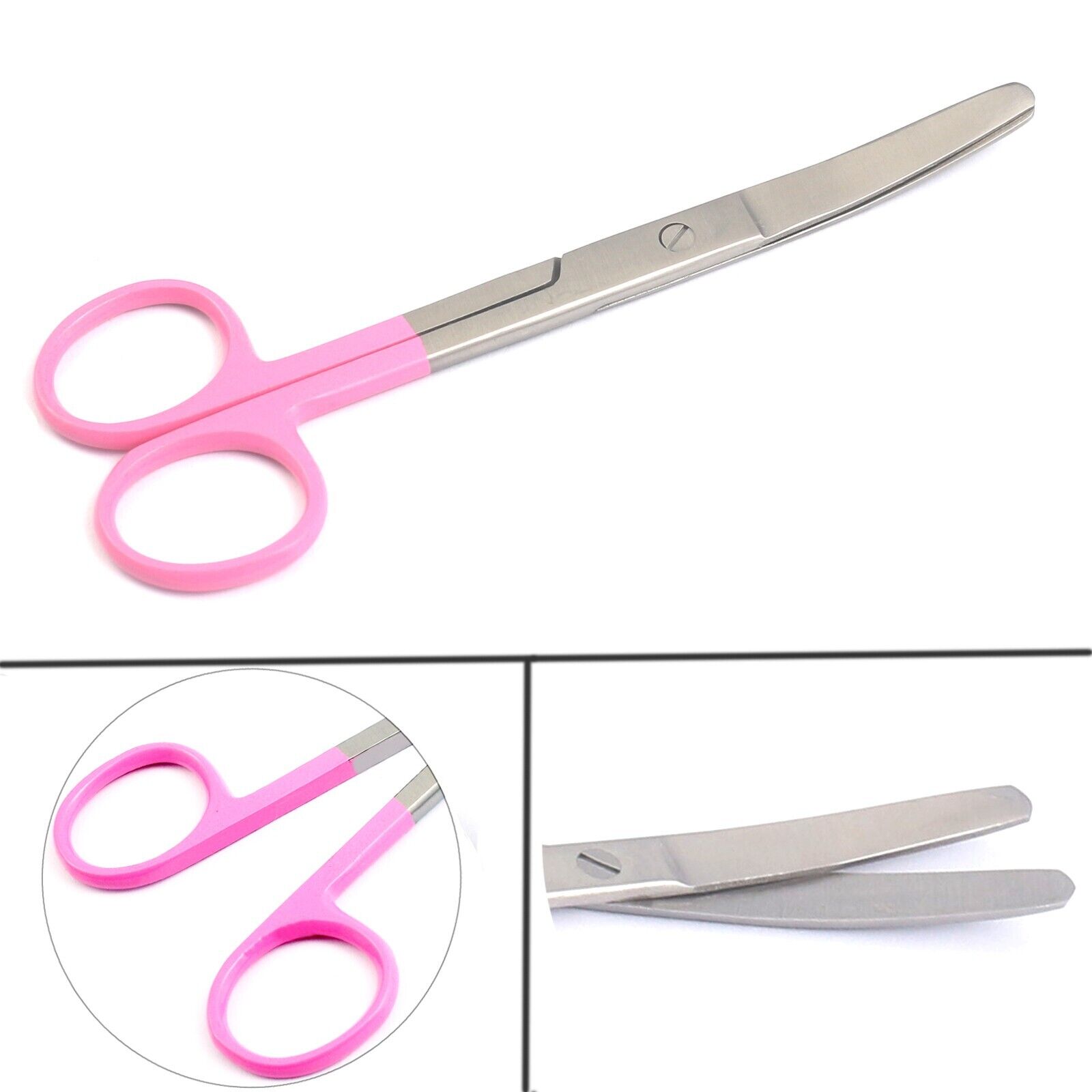 Dissecting-Operating-Scissors-55-BluntBlunt-Curved-Color-Handle-Pink-134514660879
