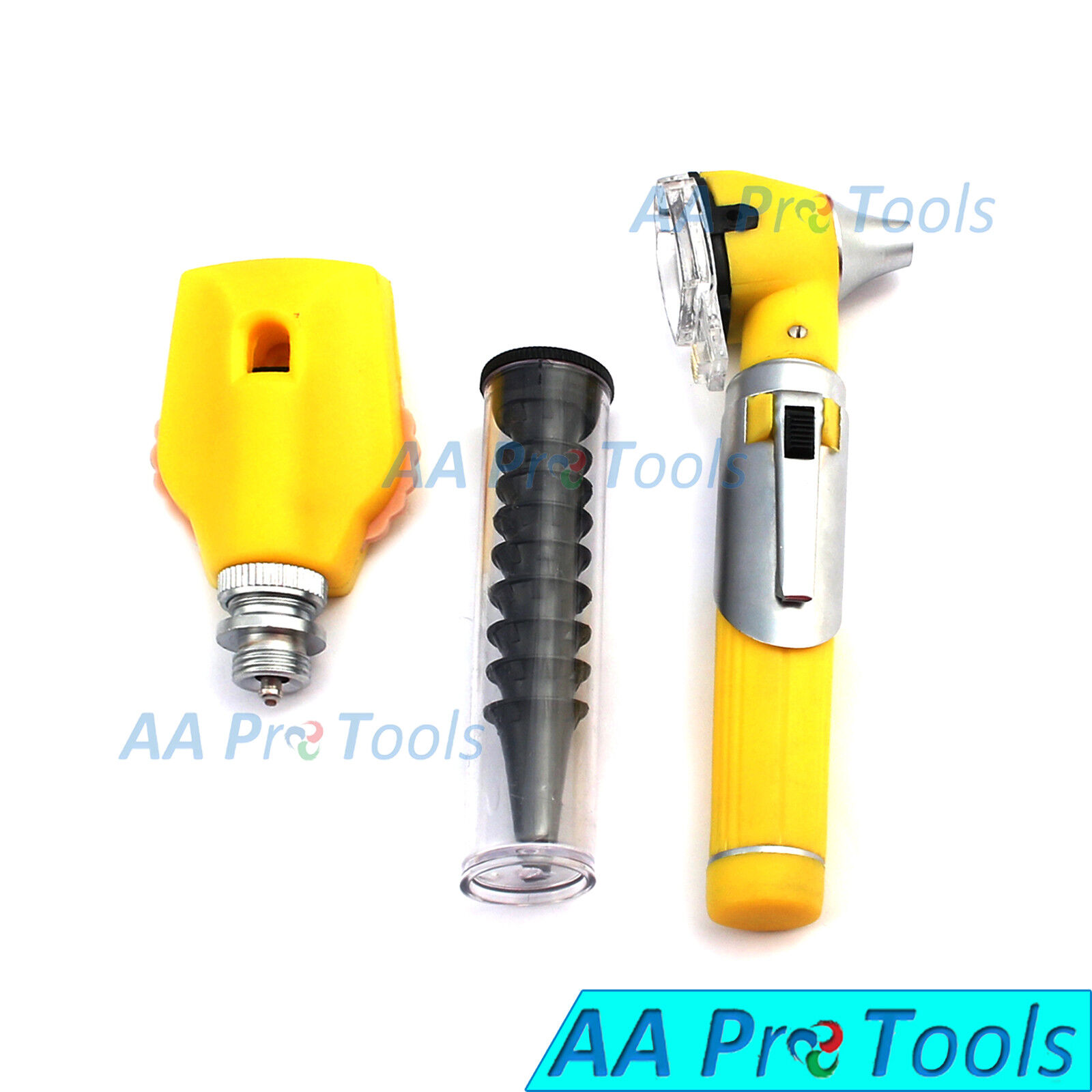 FIBER-OPTIC-Otoscope-Ophthalmoscope-Examination-LED-Diagnostic-ENT-Set-YELLOW-253240321269-2