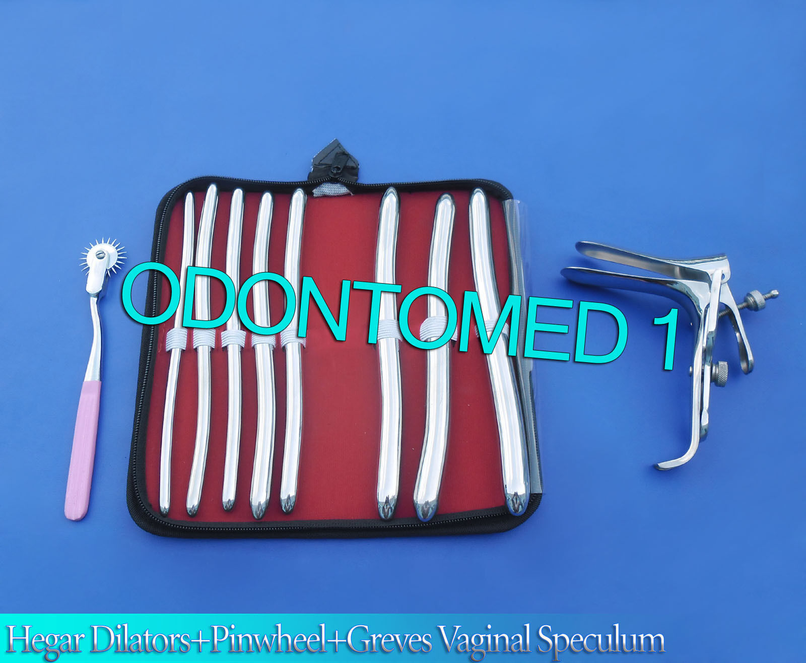HEGAR-DILATOR-SOUNDS-8-PCS-PINK-PINWHEEL-GRAVES-SPECULUM-LARGE-111149490949
