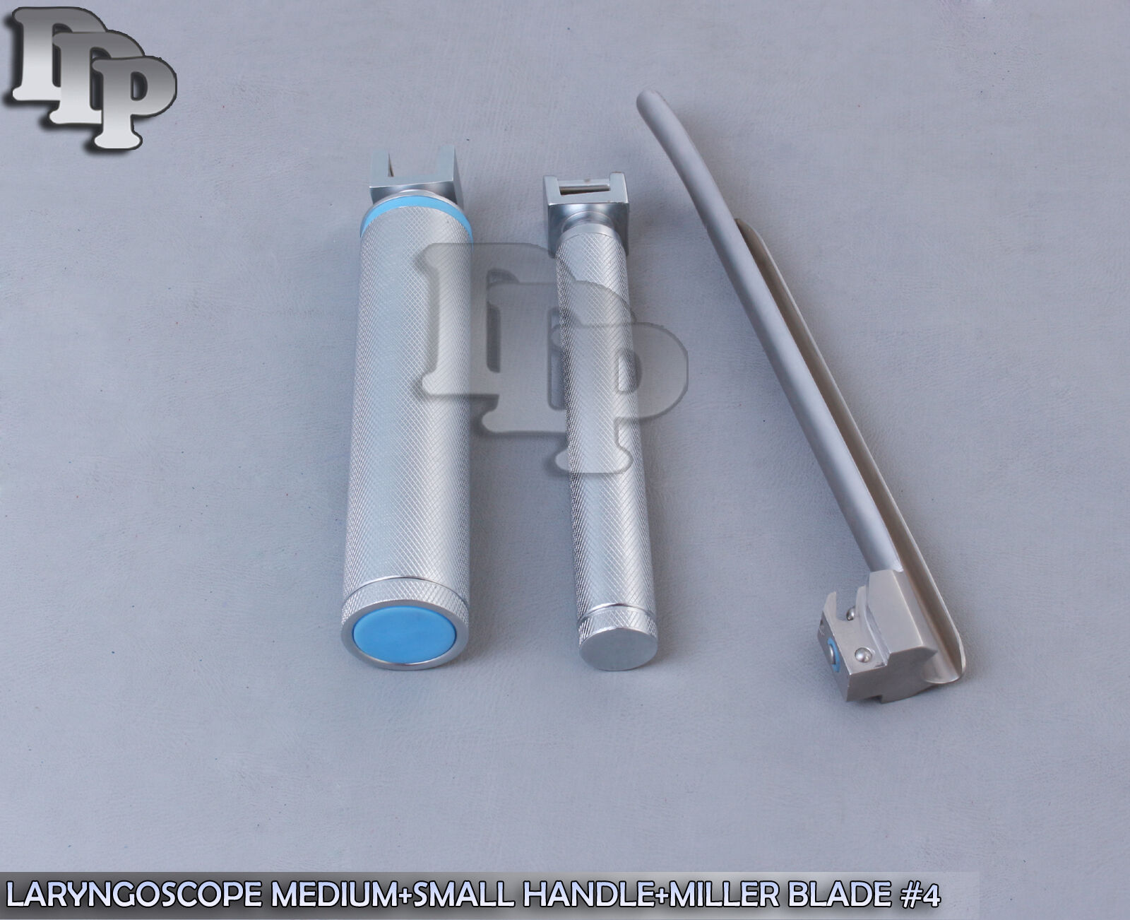 LARYNGOSCOPE-MEDIUMSMALL-HANDLEMILLER-BLADE-4-INTUBATION-ANESTHESIA-SET-121566951839