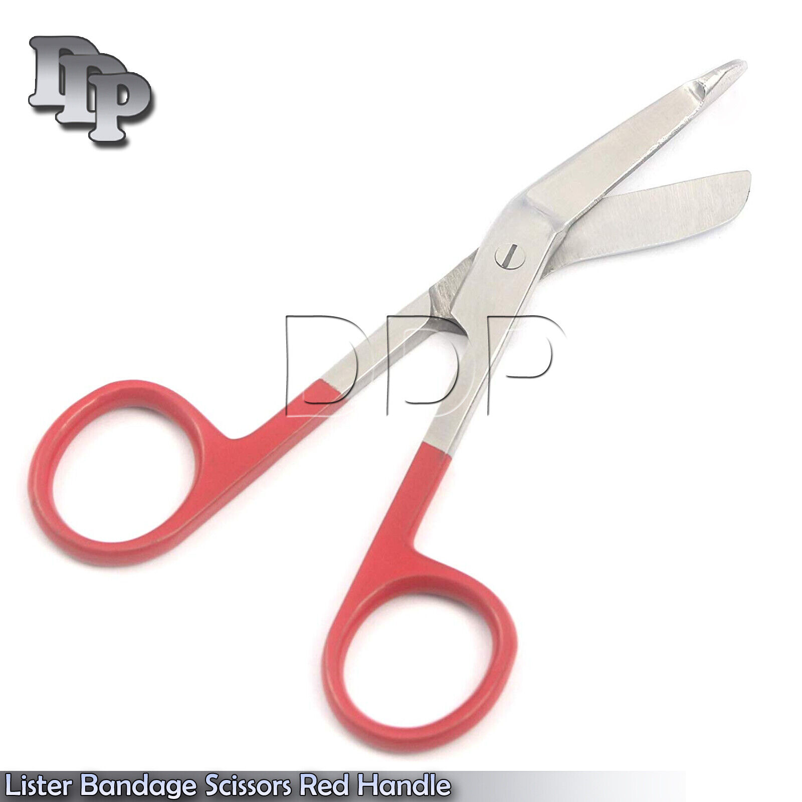 Lister-Bandage-Scissors-45-Surgical-Medical-Instruments-Red-Handle-372223268339