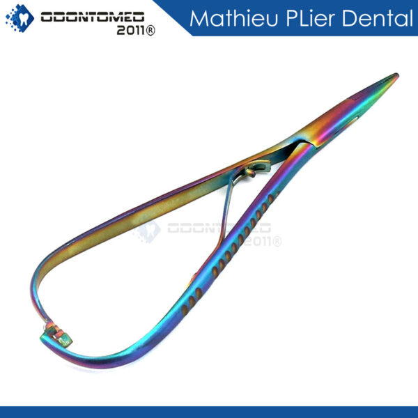 Mathieu Needle Holder 5.5" Plier Dental Orthodontic Instrument Multi Color