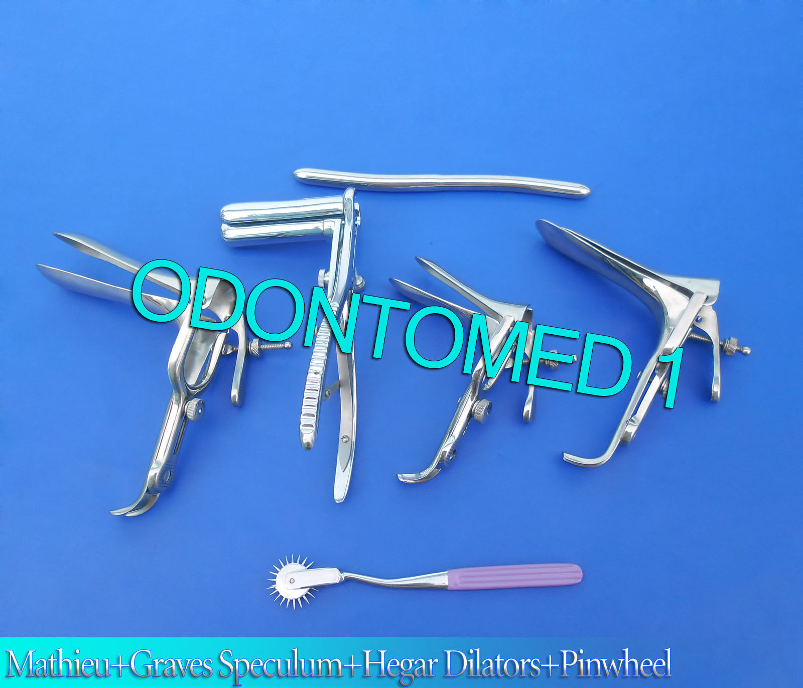 Mathieu-Speculum-Hegar-Dilator-Purple-Pinwheel-3-Graves-Vaginal-Speculum-121629012889