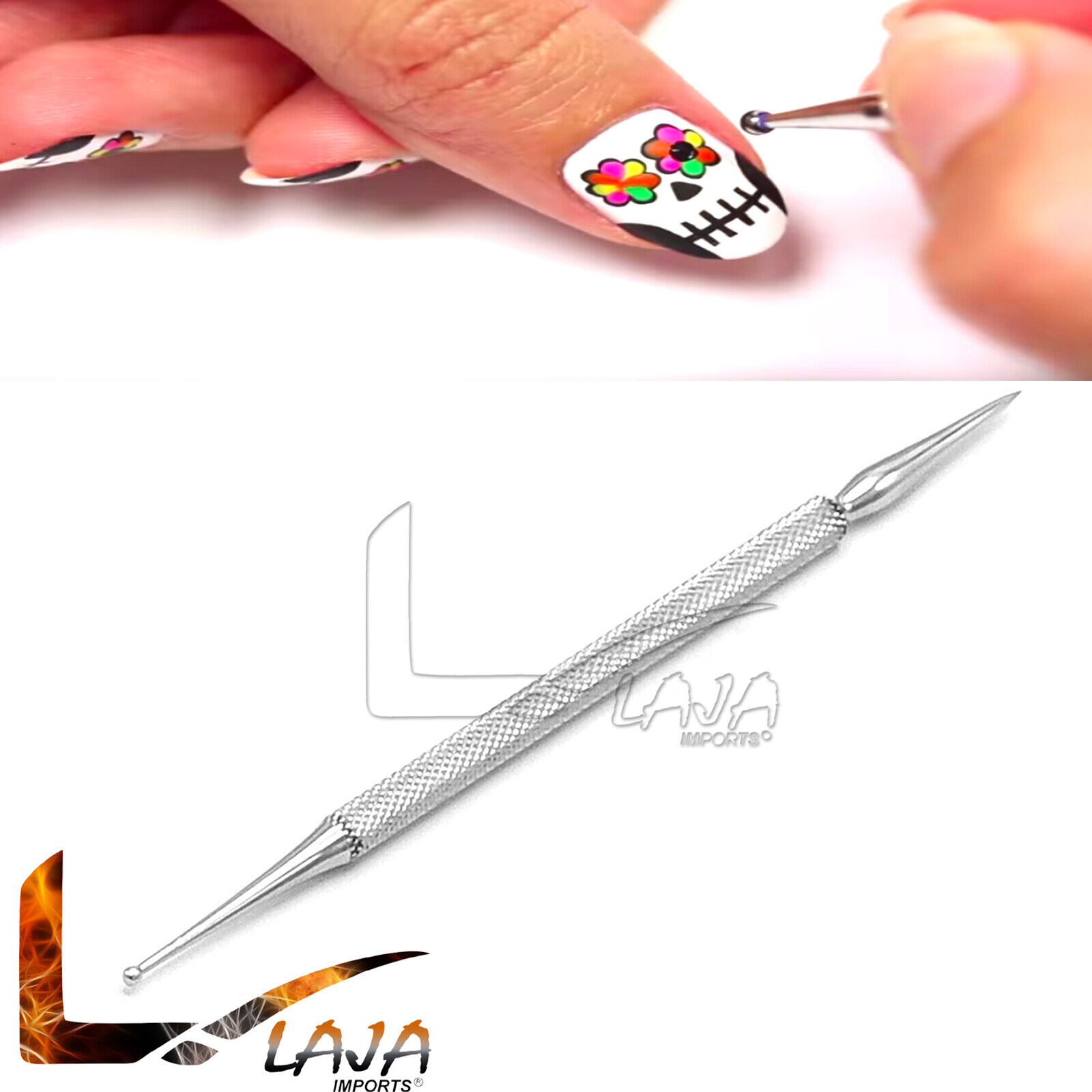 Nail-Art-Dotting-Tool-NEEDLE-DOTTER-Double-Ended-Manicure-NAIL-Paint-BTS-218-273927168769-2