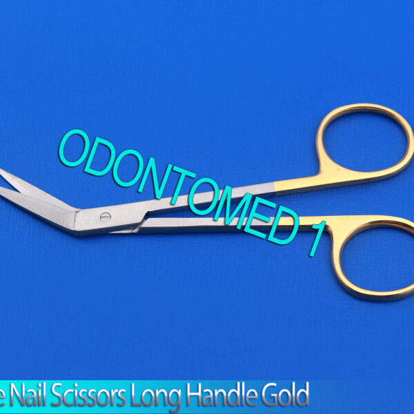 New Toenail Scissor Ergonomically Designed 6.5" Long Handled,Gold Handle