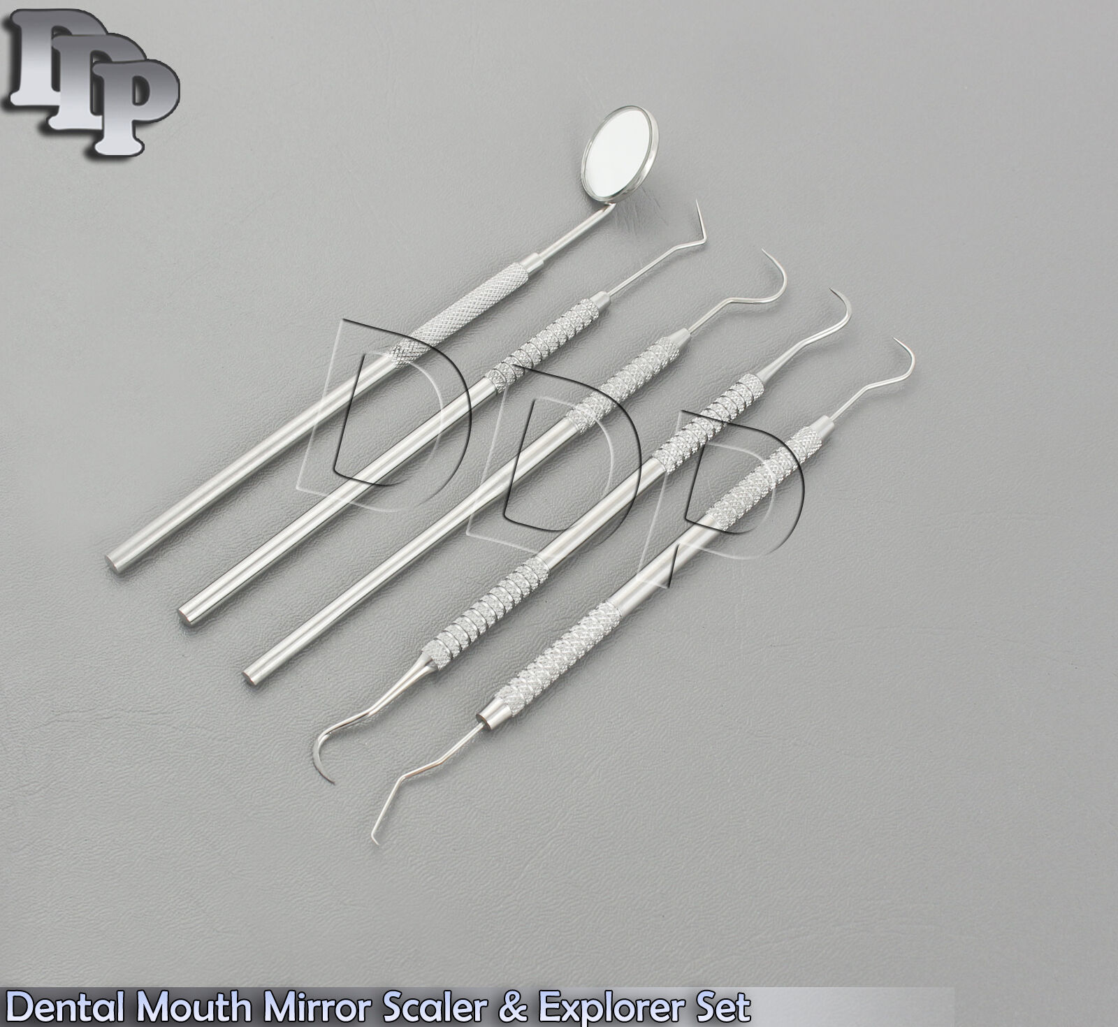 PROBE-9-23-MOUTH-MIRROR-WITH-HANDLE-SICKLE-SCALERAND-EXPLORERDENTAL-PR-263-122045104619