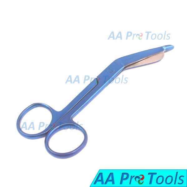 Premium Grade Lister Bandage Scissors 4.5" Blue Color 4-1/2" Bandage Shears