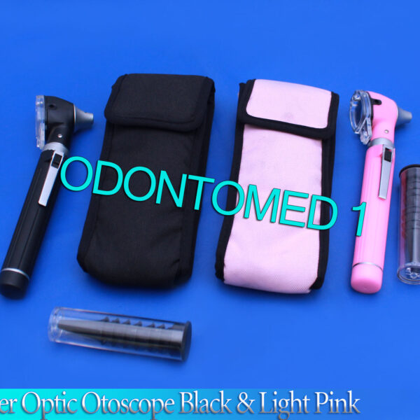 Pro Physician 2.5V Halogen Light FiberOptic Otoscope Diagnost Black & Light Pink