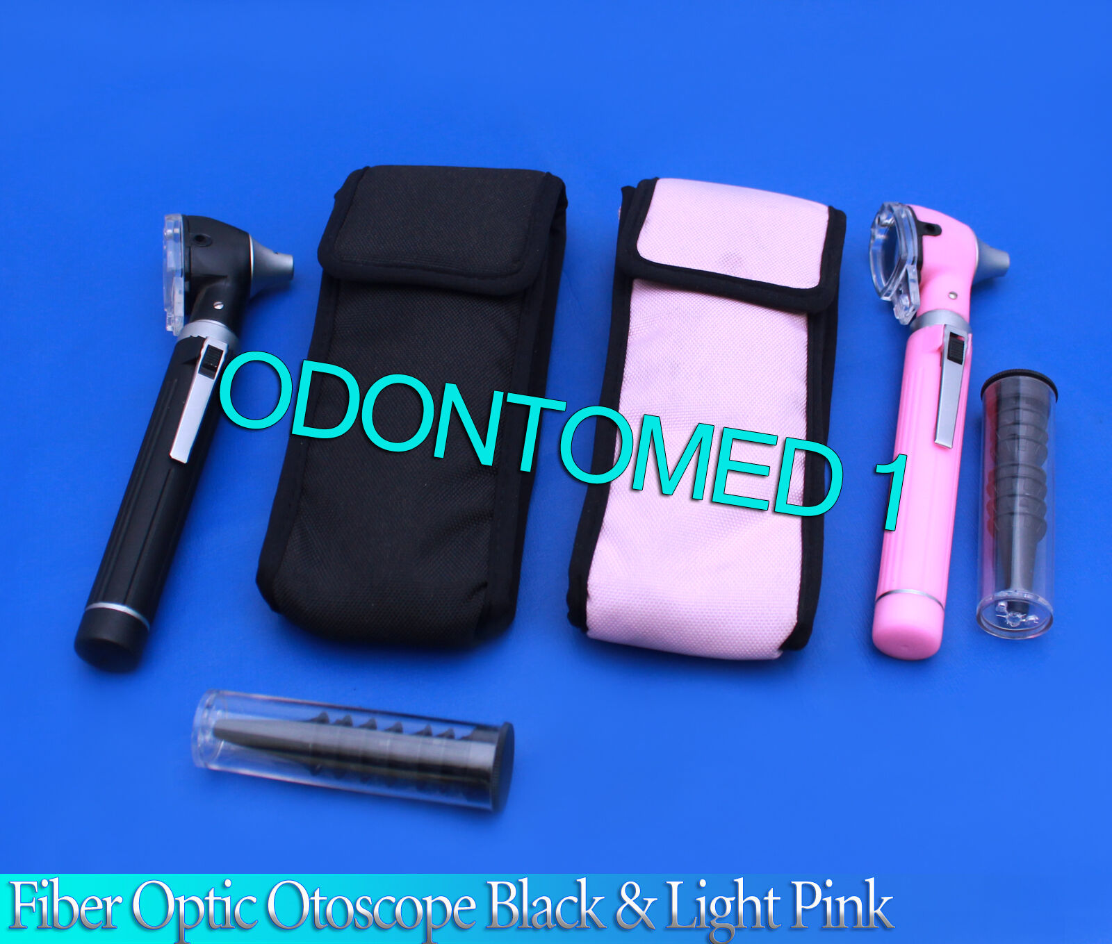 Pro-Physician-25V-Halogen-Light-FiberOptic-Otoscope-Diagnost-Black-Light-Pink-131410789159