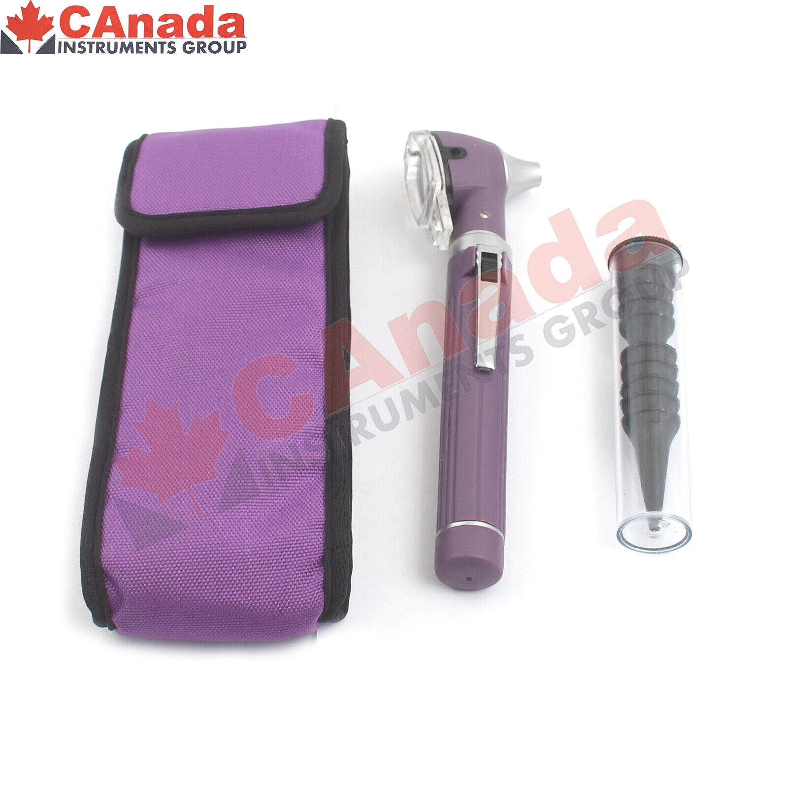 Purple-Fiber-Optic-Mini-Otoscope-Bright-Whitest-LED-illumination-Diagnostic-164488121899