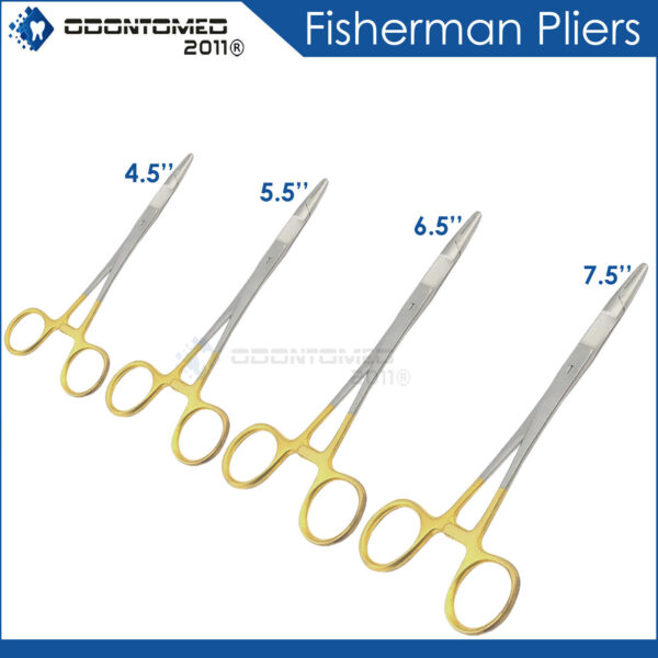 SET OF 4 T/C OLSEN HEGAR NEEDLE HOLDER 7.5" + 5.5" + 6.5" + 4.5"