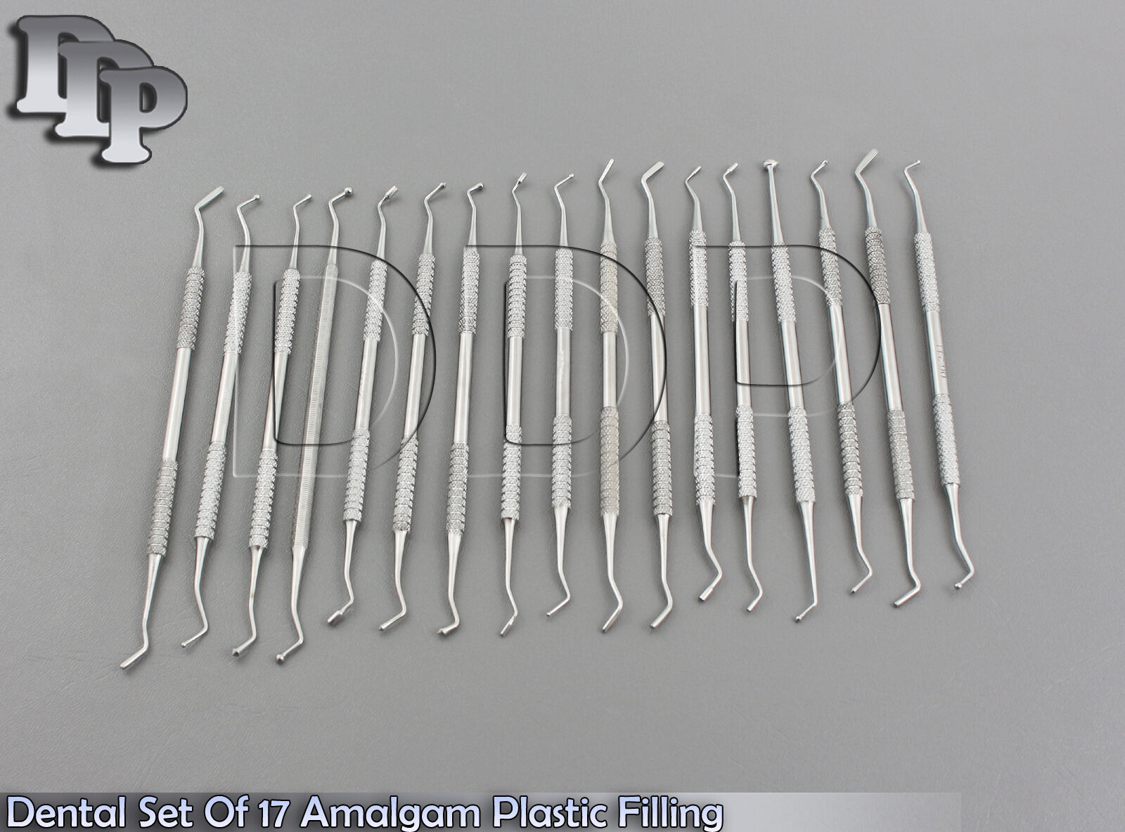 Set-Of-17-Dental-Amalgam-Flat-Plastic-Composite-Filling-Instruments-Heidman-Lab-372178734329