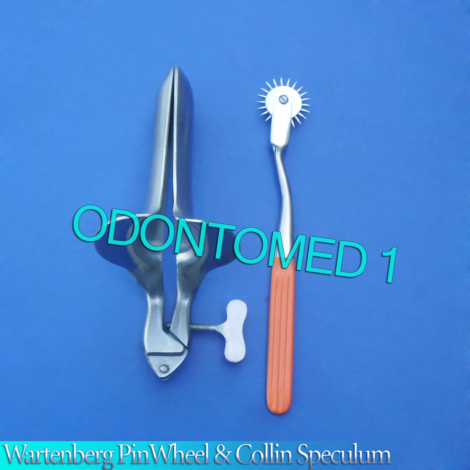 Wartenberg-Pin-Wheel-Orange-Color-Collin-Vaginal-Speculum-Small-121227540299